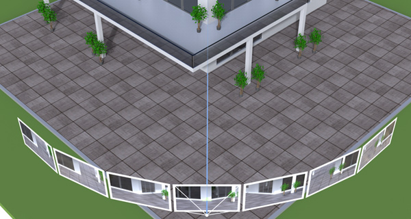 Leica GS18 I - Perspective centre and image ray